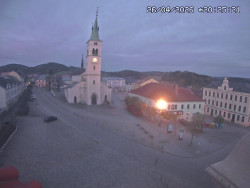 Náměstí, koste sv. Markéty