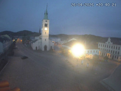 Náměstí, koste sv. Markéty