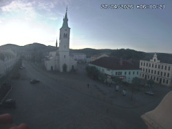 Náměstí, koste sv. Markéty