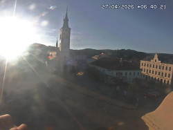 Náměstí, koste sv. Markéty