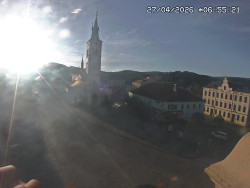 Náměstí, koste sv. Markéty