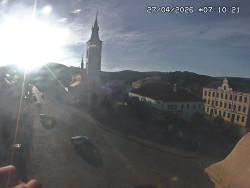 Náměstí, koste sv. Markéty