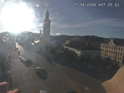 Náměstí, koste sv. Markéty