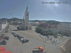 Náměstí, koste sv. Markéty