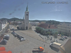 Náměstí, koste sv. Markéty