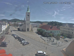 Náměstí, koste sv. Markéty