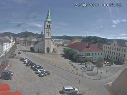 Náměstí, koste sv. Markéty