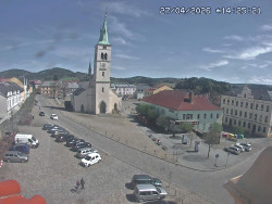 Náměstí, koste sv. Markéty