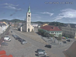 Náměstí, koste sv. Markéty