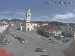 Náměstí, koste sv. Markéty