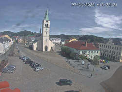 Náměstí, koste sv. Markéty