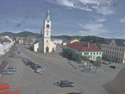 Náměstí, koste sv. Markéty