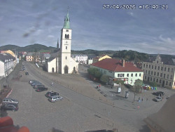 Náměstí, koste sv. Markéty