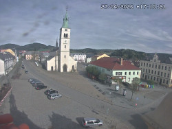 Náměstí, koste sv. Markéty