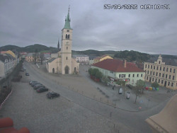 Náměstí, koste sv. Markéty