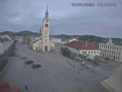 Náměstí, koste sv. Markéty