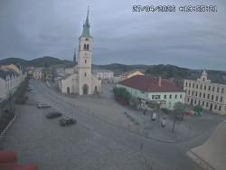 Náměstí, koste sv. Markéty