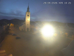 Náměstí, koste sv. Markéty