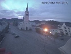 Náměstí, koste sv. Markéty