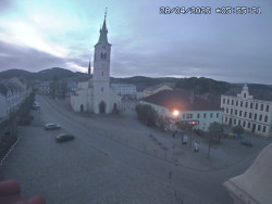 Náměstí, koste sv. Markéty