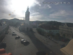 Náměstí, koste sv. Markéty