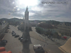 Náměstí, koste sv. Markéty