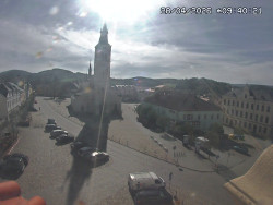 Náměstí, koste sv. Markéty