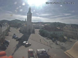 Náměstí, koste sv. Markéty