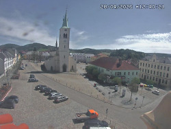 Náměstí, koste sv. Markéty