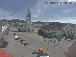 Náměstí, koste sv. Markéty