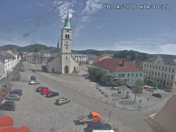 Náměstí, koste sv. Markéty