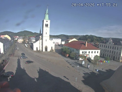 Náměstí, koste sv. Markéty