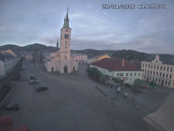 Náměstí, koste sv. Markéty