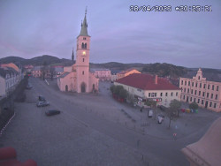 Náměstí, koste sv. Markéty