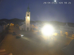 Náměstí, koste sv. Markéty