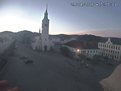 Náměstí, koste sv. Markéty