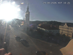 Náměstí, koste sv. Markéty