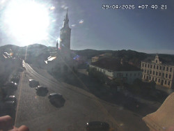 Náměstí, koste sv. Markéty