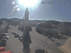 Náměstí, koste sv. Markéty