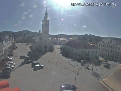 Náměstí, koste sv. Markéty