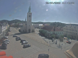 Náměstí, koste sv. Markéty