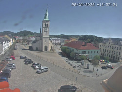 Náměstí, koste sv. Markéty