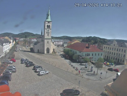 Náměstí, koste sv. Markéty