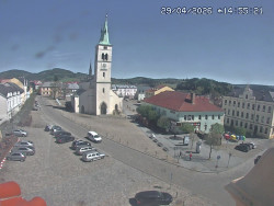 Náměstí, koste sv. Markéty