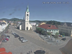 Náměstí, koste sv. Markéty