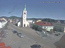 Náměstí, koste sv. Markéty