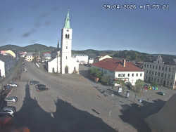 Náměstí, koste sv. Markéty