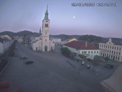 Náměstí, koste sv. Markéty