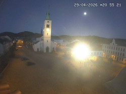 Náměstí, koste sv. Markéty