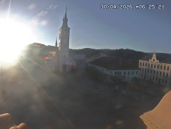 Náměstí, koste sv. Markéty
